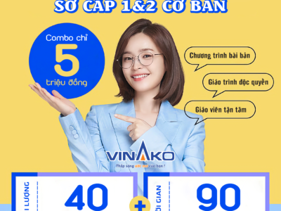 Khóa Học Tiếng Hàn Sơ Cấp 1&2 Cơ Bản